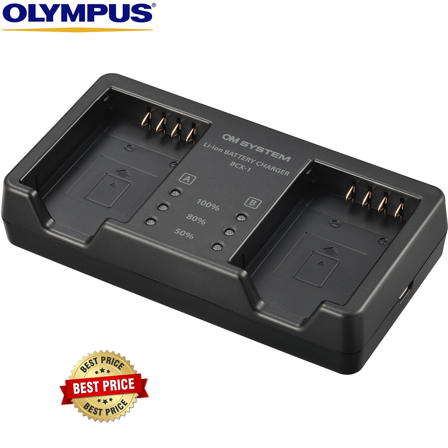 OM SYSTEM BCX-1 Lithium-Ion Battery Charger